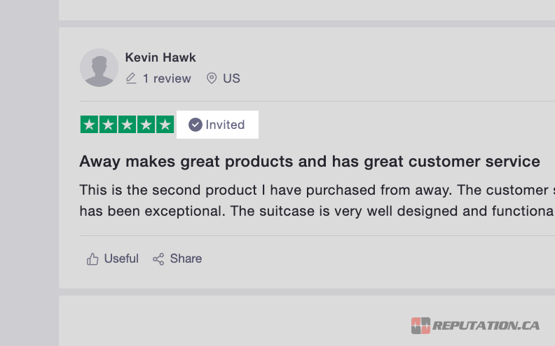 Приглашение новых рецензентов на Trustpilot