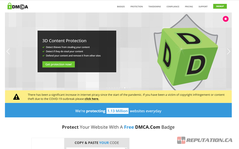 Веб-сайт DMCA