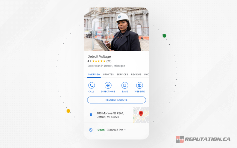 Профиль компании в Google