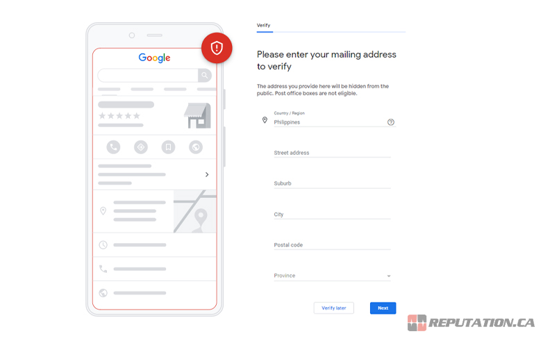 Проверка бизнеса в Google