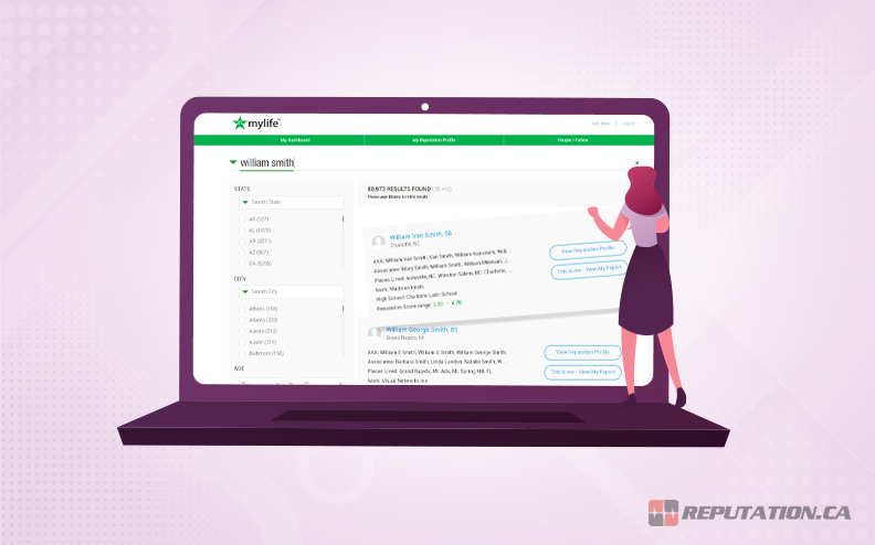Удаление информации MyLife