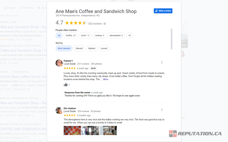 Google Бизнес-обзоры