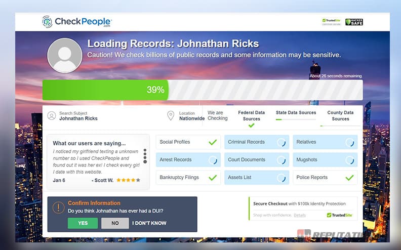 CheckPeople Поиск человека