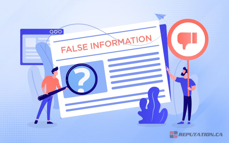 Ложная информация вредит репутации