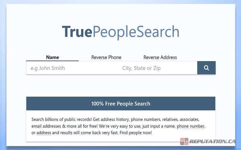 Что такое TruePeopleSearch