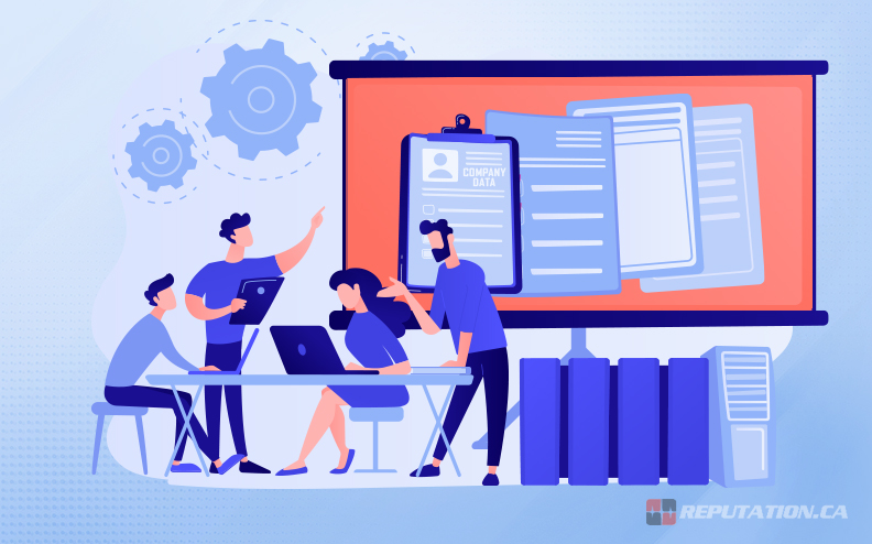 Обработка данных компании