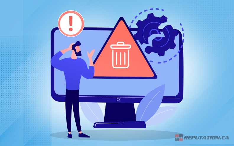Лицо, пытающееся удалить информацию из Интернета