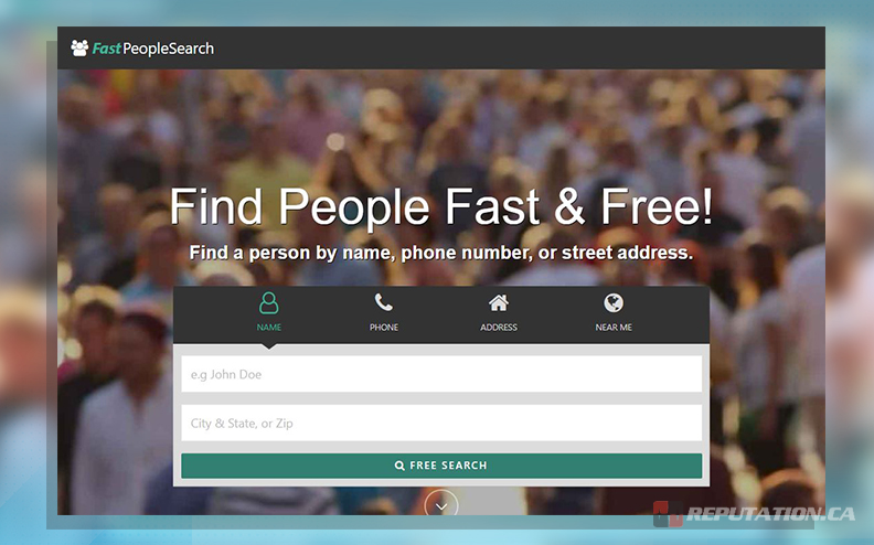 Веб-сайт FastPeopleSearch